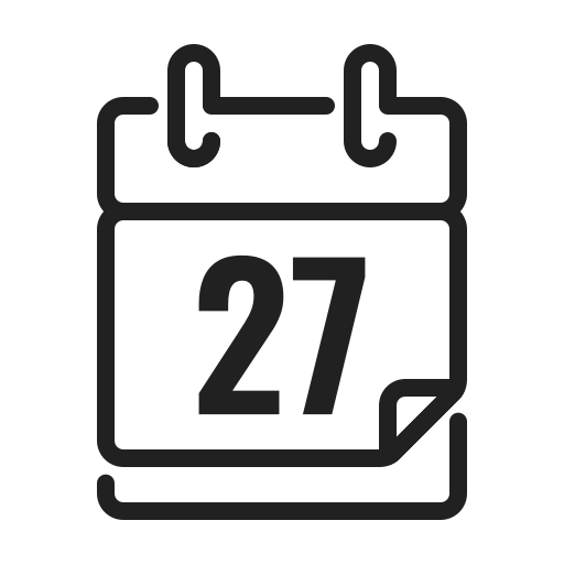 Calendar Generic black outline icon