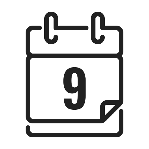 Calendar Generic black outline icon