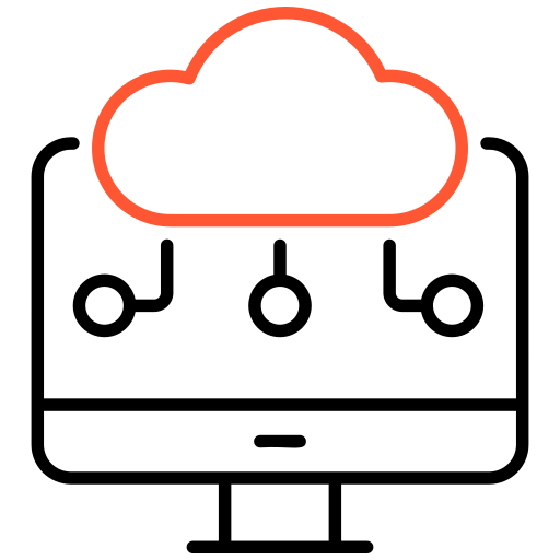 cloud computing Generic color outline Icône