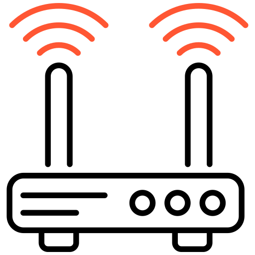 router Generic color outline icon