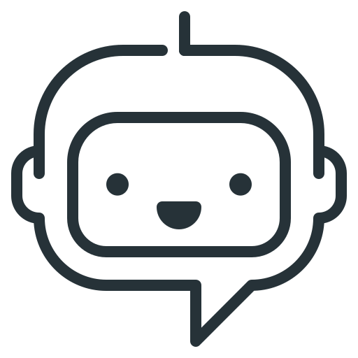 chatbot Generic black outline ikona