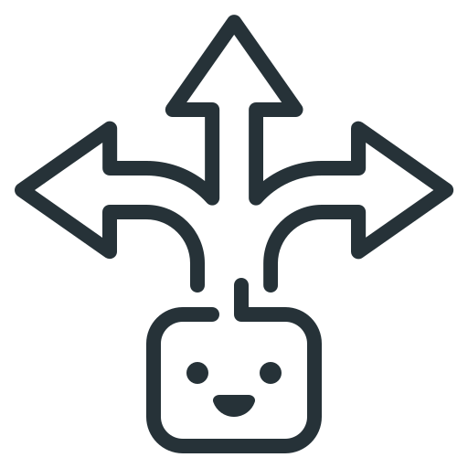 richtung Generic black outline icon