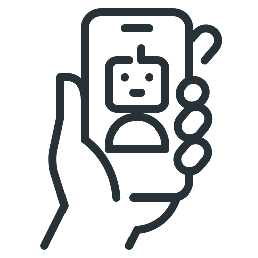 robot de chat Generic black outline icono