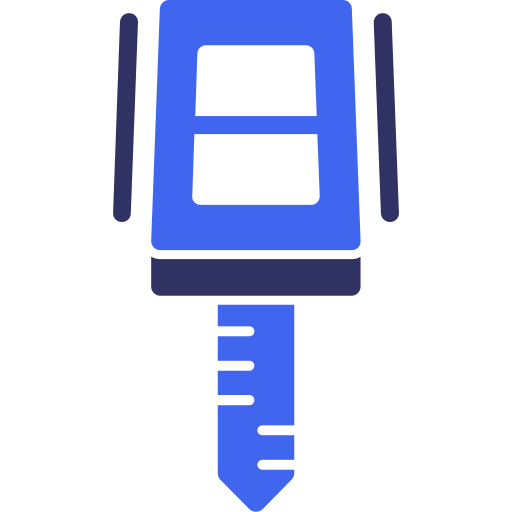 kluczyk samochodowy Generic color fill ikona