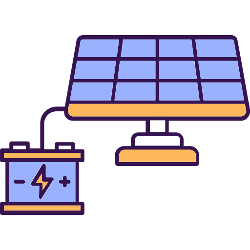 batteria solare Generic color lineal-color icona