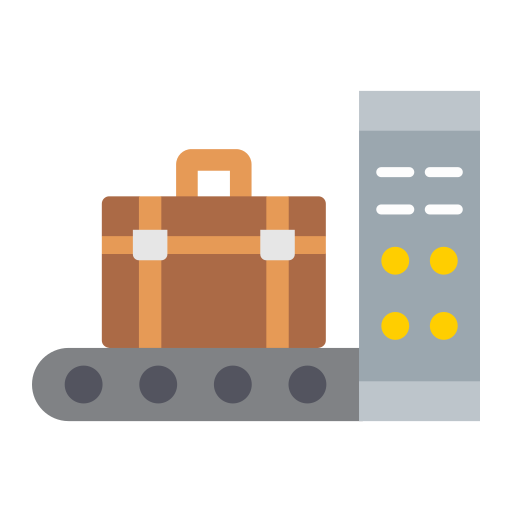 Luggage scan Generic color fill icon