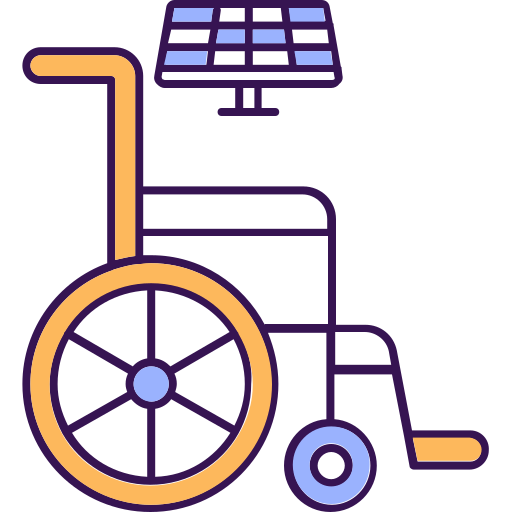 Wheel chair Generic color lineal-color icon