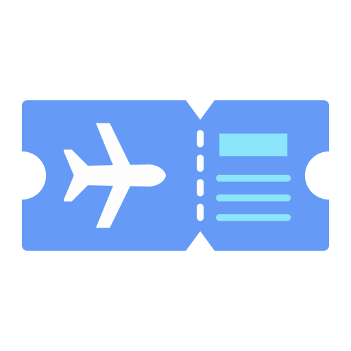 Plane ticket Generic color fill icon