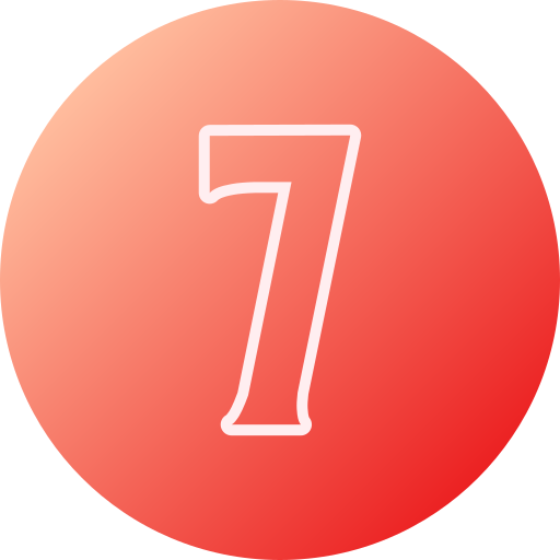 nummer 7 Generic gradient fill icon