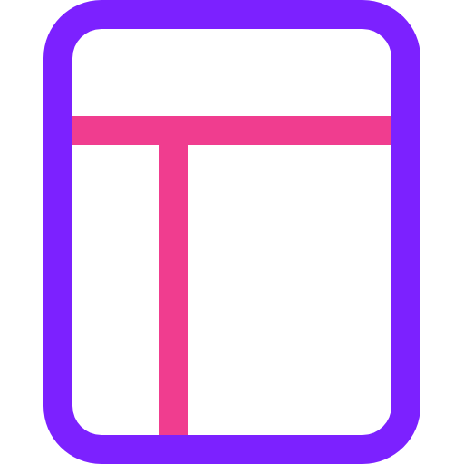 layout Justicon Two tone icon
