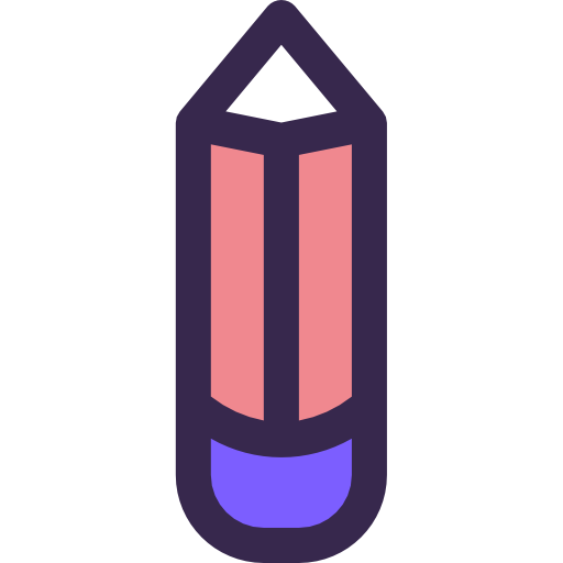 연필 Justicon Lineal Color icon