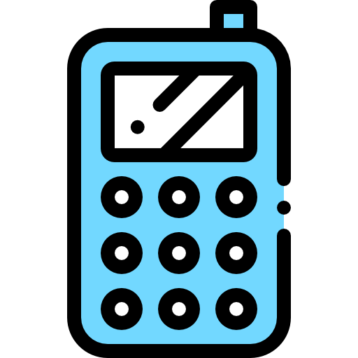 téléphone portable Detailed Rounded Lineal color Icône