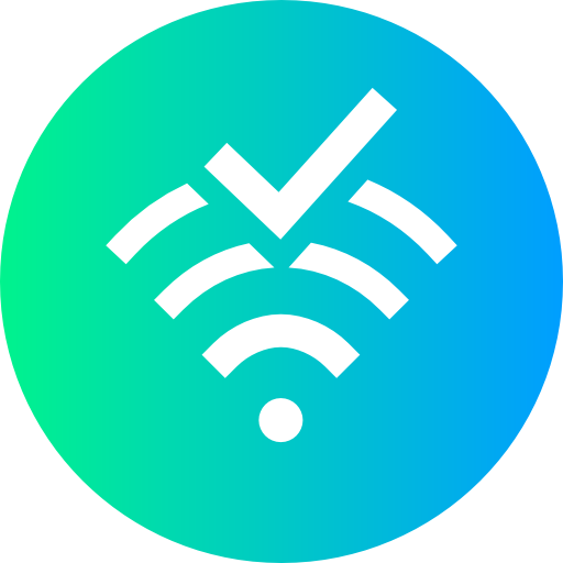 wi-fi Super Basic Straight Circular ikona