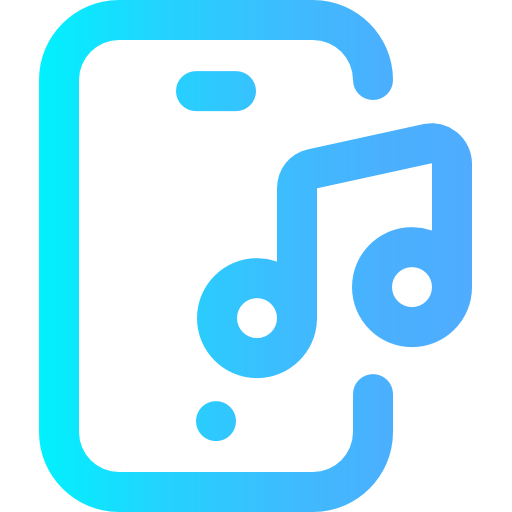 音楽 Super Basic Omission Gradient icon