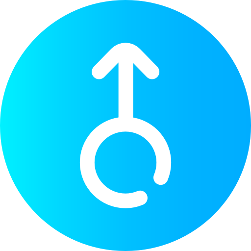 Swipe up Super Basic Omission Circular icon