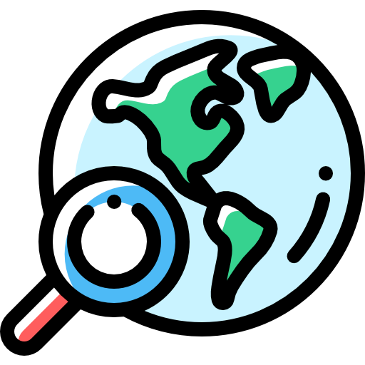 世界 Detailed Rounded Color Omission icon