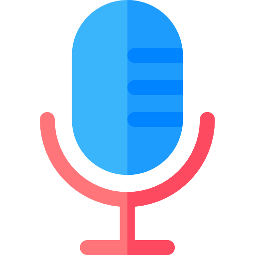 mikrofon Basic Rounded Flat ikona