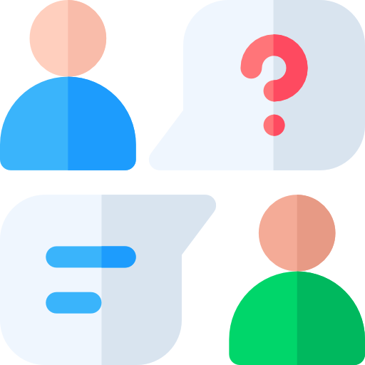 interview Basic Rounded Flat icon
