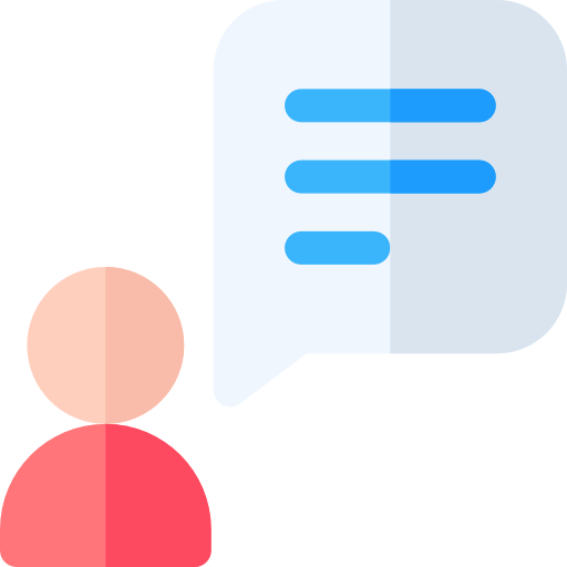 Interview Basic Rounded Flat icon
