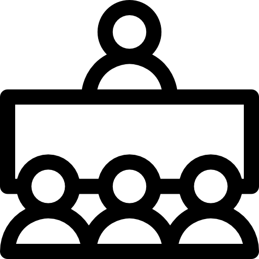 회견 Basic Rounded Lineal icon