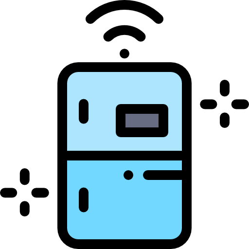 Refrigerator Detailed Rounded Lineal color icon