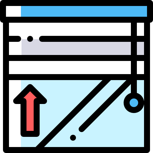 Jalousie Detailed Rounded Color Omission icon