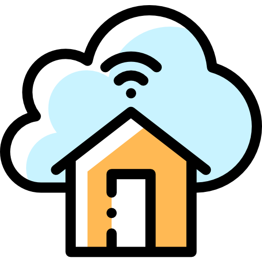Smart home Detailed Rounded Color Omission icon