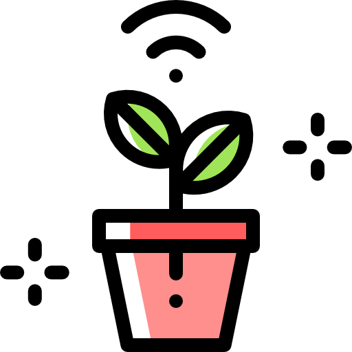 식물 Detailed Rounded Color Omission icon