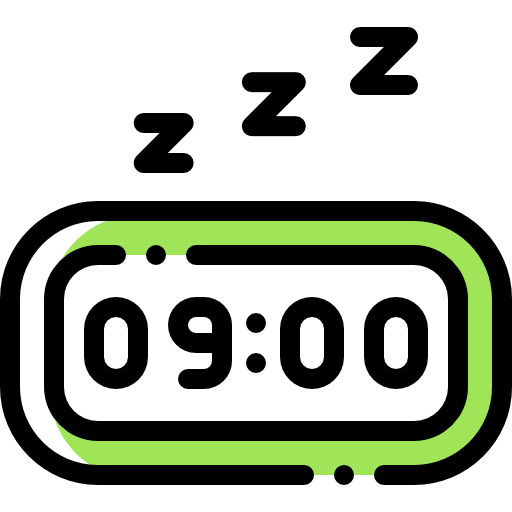 Digital clock Detailed Rounded Color Omission icon