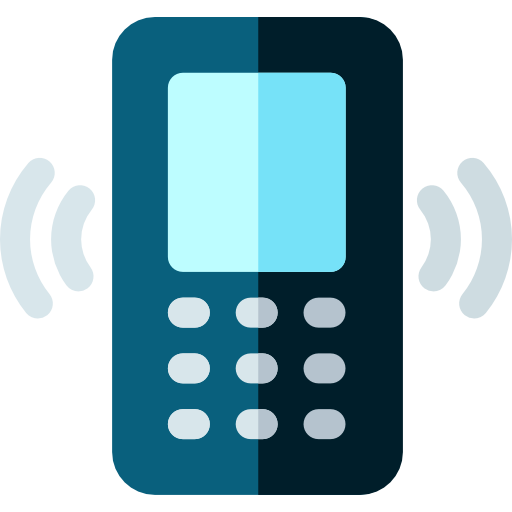 teléfono móvil Basic Rounded Flat icono