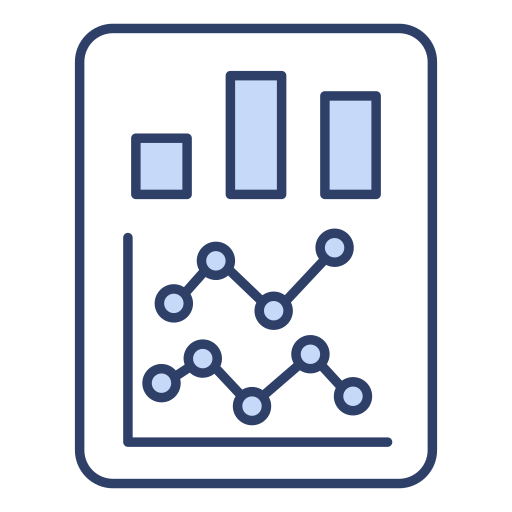 Chart Generic color lineal-color icon