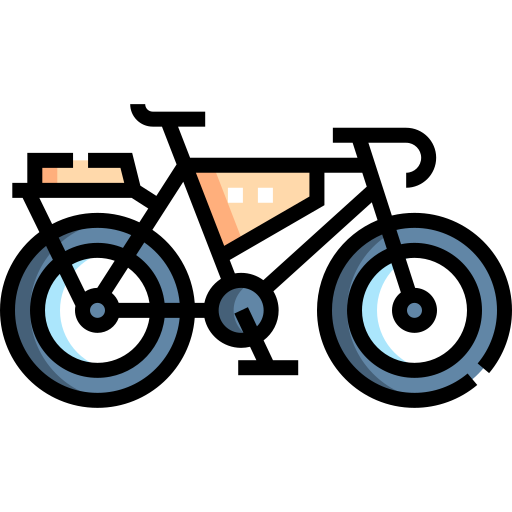 bicicletta da turismo Detailed Straight Lineal color icona