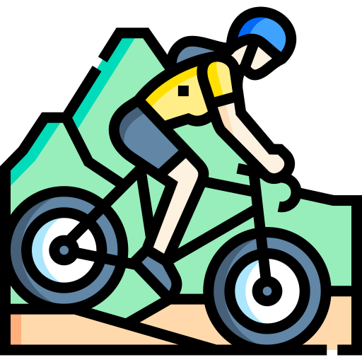 rower przełajowy Detailed Straight Lineal color ikona