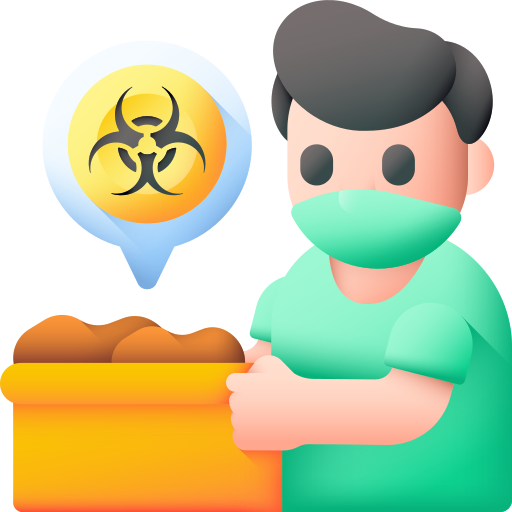 Toxic waste 3D Color icon