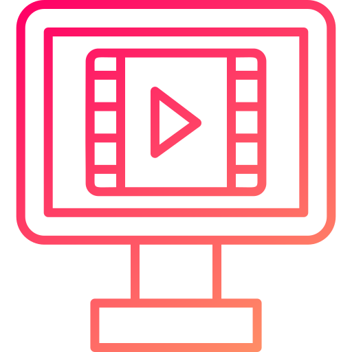 Video editor Generic gradient outline icon
