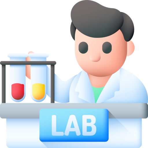 laboratoire 3D Color Icône