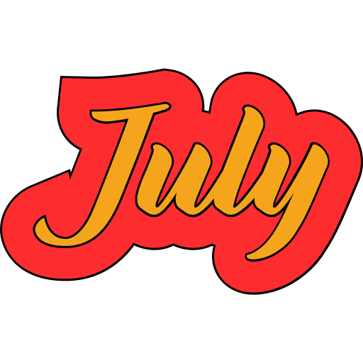 July Generic color lineal-color icon