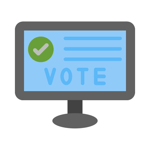 온라인 투표 Generic color fill icon