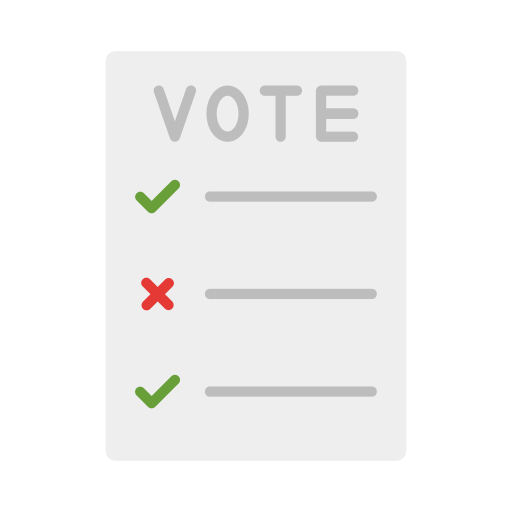 bulletin de vote Generic color fill Icône