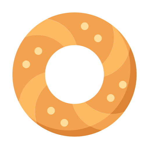 bagel Generic color fill icona