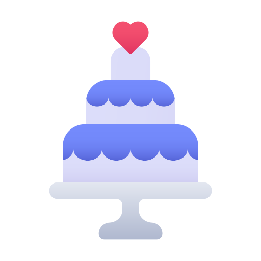 pastel de boda Generic gradient fill icono