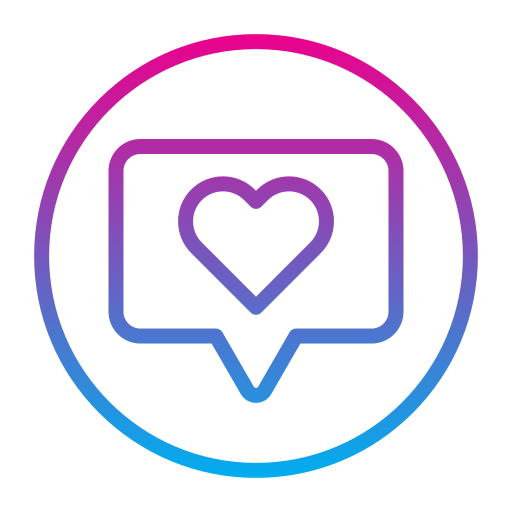 Love chat Generic gradient outline icon