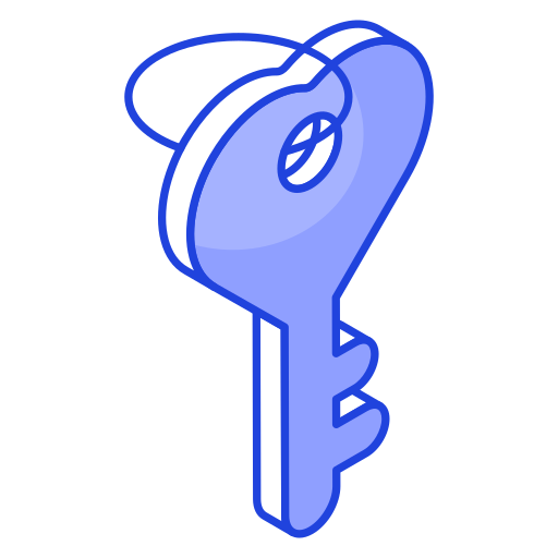 Heart key Generic color lineal-color icon
