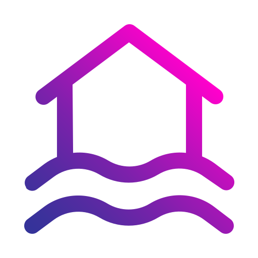 홍수 Generic gradient outline icon