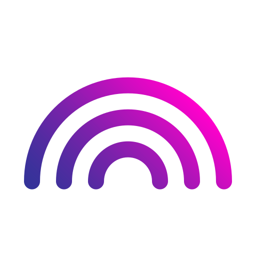 Rainbow Generic gradient outline icon
