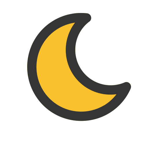 pół księżyc Generic color lineal-color ikona