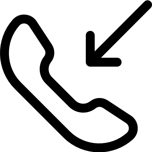 수신 전화 Basic Rounded Lineal icon