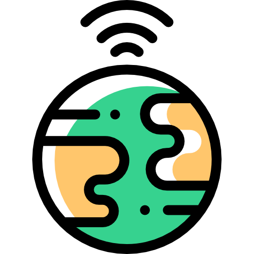地球 Detailed Rounded Color Omission icon