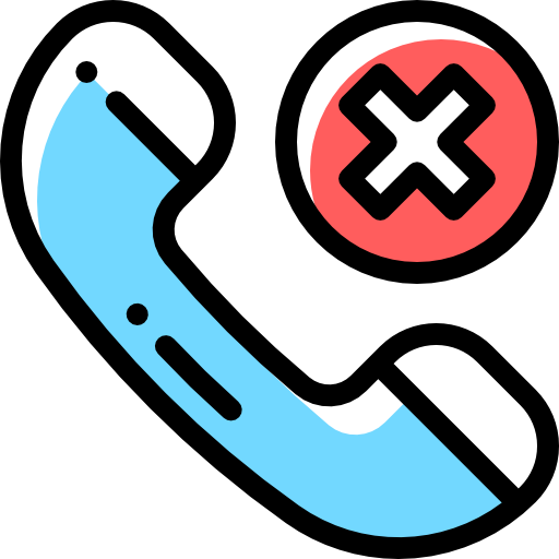 電話 Detailed Rounded Color Omission icon