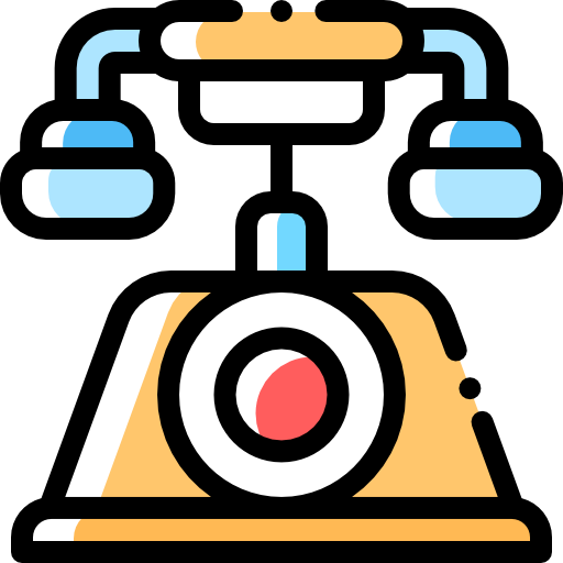 전화 Detailed Rounded Color Omission icon